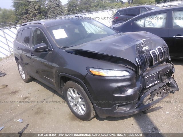 1C4PJLCB7FW707757 - 2015 JEEP CHEROKEE LATITUDE GRAY photo 1