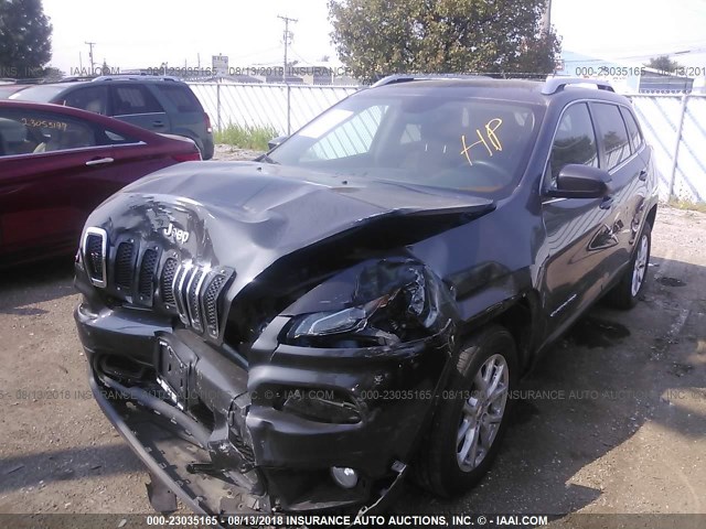 1C4PJLCB7FW707757 - 2015 JEEP CHEROKEE LATITUDE GRAY photo 2