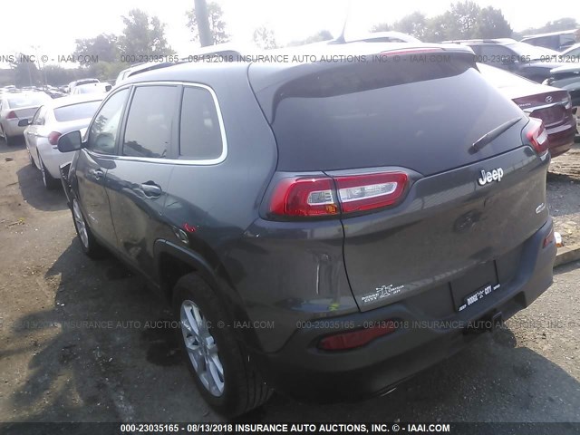 1C4PJLCB7FW707757 - 2015 JEEP CHEROKEE LATITUDE GRAY photo 3