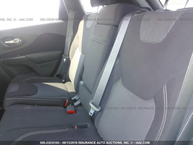 1C4PJLCB7FW707757 - 2015 JEEP CHEROKEE LATITUDE GRAY photo 8