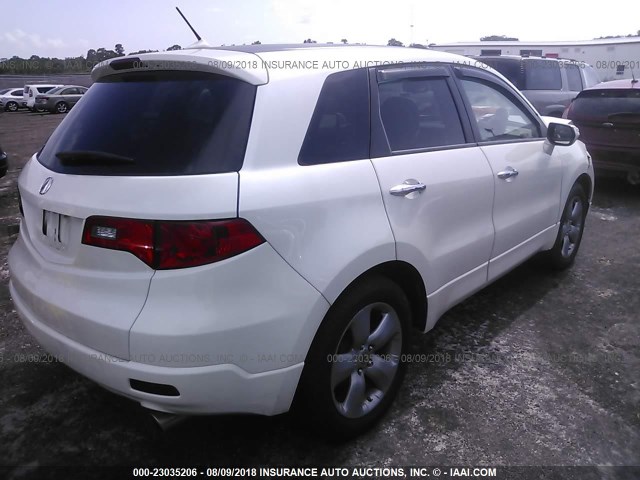 5J8TB18518A015563 - 2008 ACURA RDX TECHNOLOGY WHITE photo 4