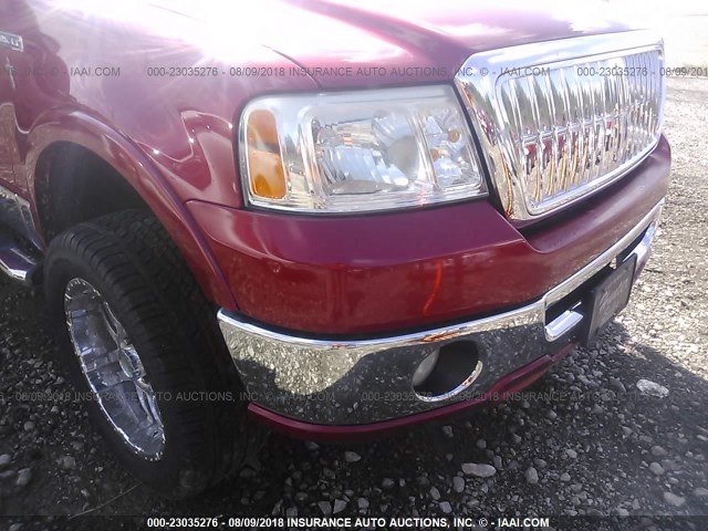 5LTPW18517FJ12135 - 2007 LINCOLN MARK LT MAROON photo 6