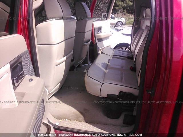 5LTPW18517FJ12135 - 2007 LINCOLN MARK LT MAROON photo 8