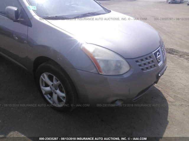 JN8AS58V18W132516 - 2008 NISSAN ROGUE S/SL GRAY photo 6