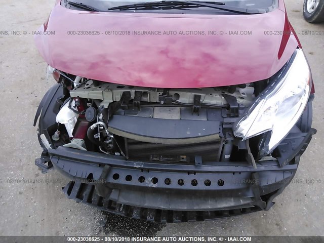 3N1CE2CP4FL431121 - 2015 NISSAN VERSA NOTE S/S PLUS/SV/SL/SR RED photo 10