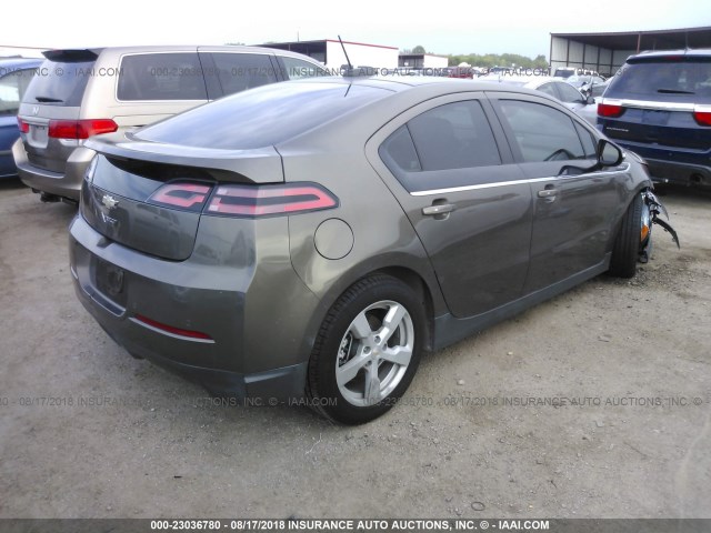 1G1RA6E43FU109890 - 2015 CHEVROLET VOLT BROWN photo 4