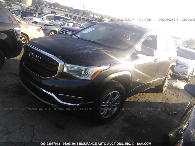 1GKKNRLS3JZ231262 - 2018 GMC ACADIA SLE BLACK photo 2