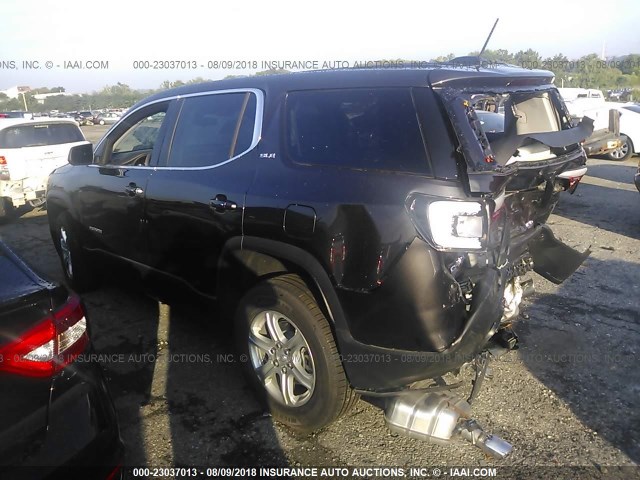 1GKKNRLS3JZ231262 - 2018 GMC ACADIA SLE BLACK photo 3