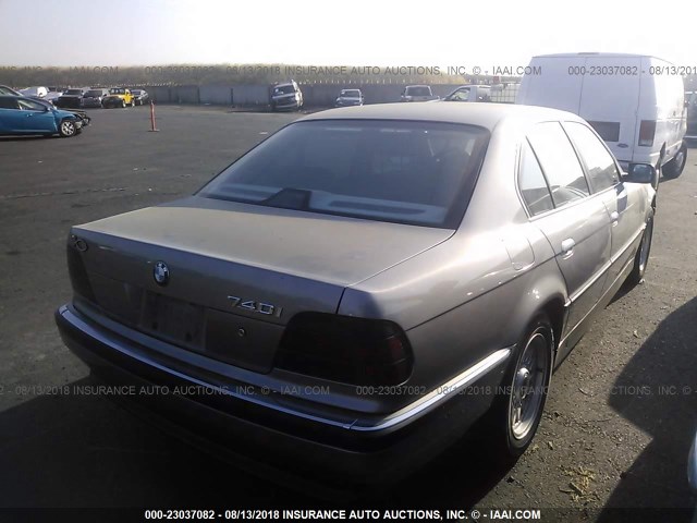 WBAGF8322WDL57459 - 1998 BMW 740 I AUTOMATIC GRAY photo 4