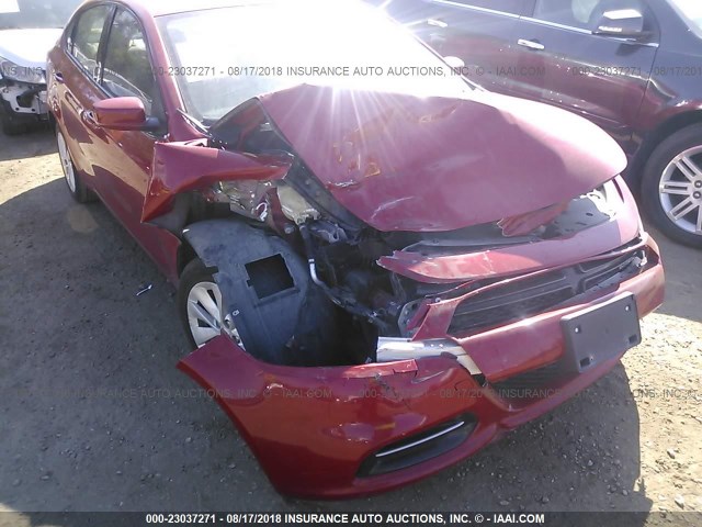 1C3CDFBH8ED871496 - 2014 DODGE DART SXT RED photo 6