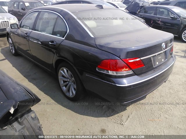 WBAHN83568DT79307 - 2008 BMW 750 LI BLUE photo 3