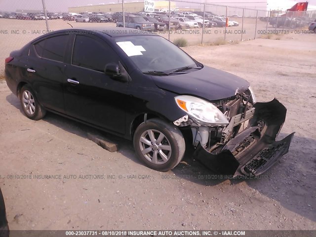 3N1CN7AP7CL816944 - 2012 NISSAN VERSA S/SV/SL BLACK photo 1