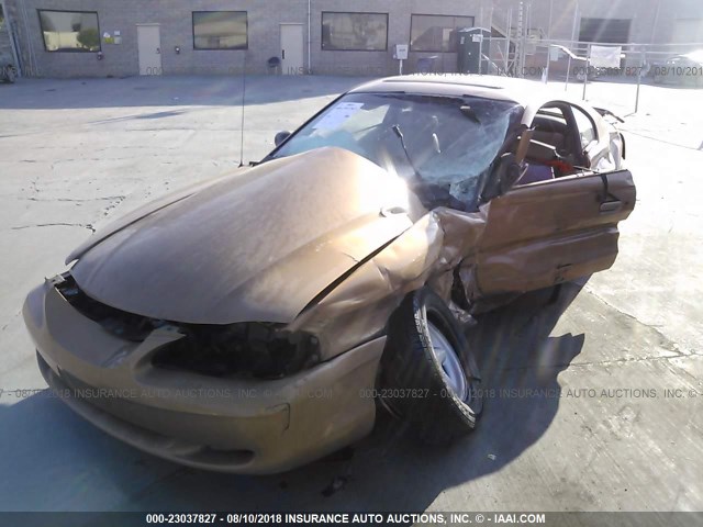 1FALP42X5VF109669 - 1997 FORD MUSTANG GT GOLD photo 2