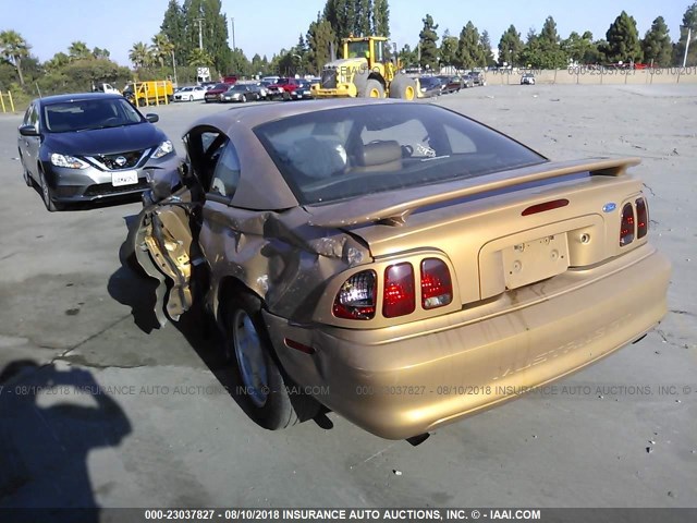 1FALP42X5VF109669 - 1997 FORD MUSTANG GT GOLD photo 3