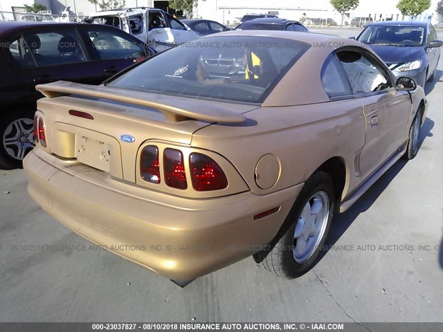 1FALP42X5VF109669 - 1997 FORD MUSTANG GT GOLD photo 4