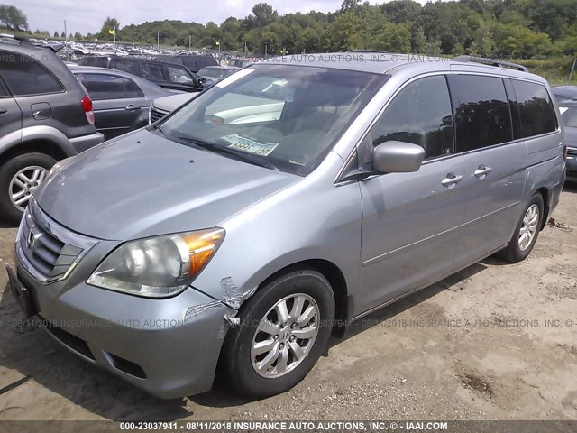 5FNRL3H72AB002417 - 2010 HONDA ODYSSEY EXL SILVER photo 2