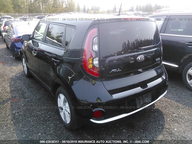 KNDJP3AE6G7016460 - 2016 KIA SOUL EV + BLACK photo 3