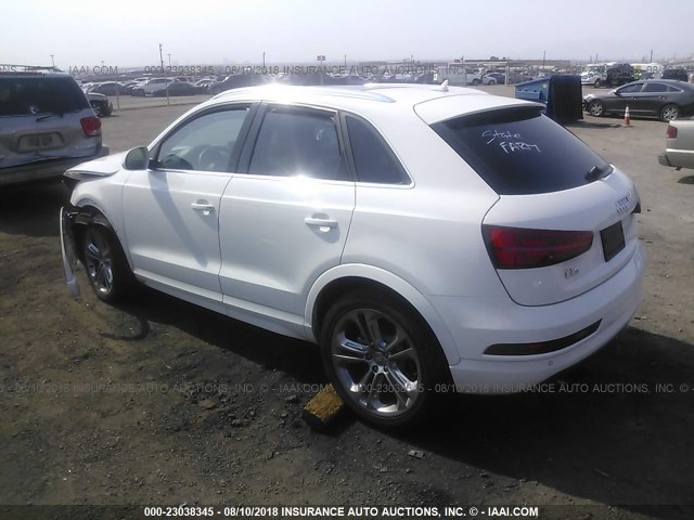 WA1HCCFS6HR017827 - 2017 AUDI Q3 PREMIUM PLUS WHITE photo 3