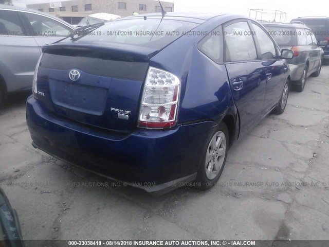 JTDKB20U987733541 - 2008 TOYOTA PRIUS ლურჯი ფოტო 4