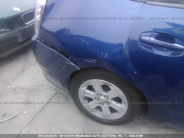 JTDKB20U987733541 - 2008 TOYOTA PRIUS ლურჯი ფოტო 6