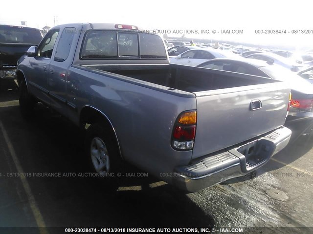 5TBRT34161S155484 - 2001 TOYOTA TUNDRA ACCESS CAB/ACCESS CAB SR5 GRAY photo 3