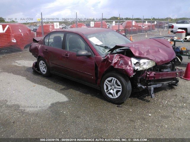 1G1ZS58F67F256893 - 2007 CHEVROLET MALIBU LS 栗色 照片 1