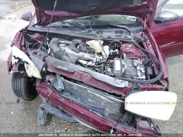 1G1ZS58F67F256893 - 2007 CHEVROLET MALIBU LS 栗色 照片 10