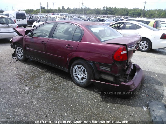 1G1ZS58F67F256893 - 2007 CHEVROLET MALIBU LS 栗色 照片 3
