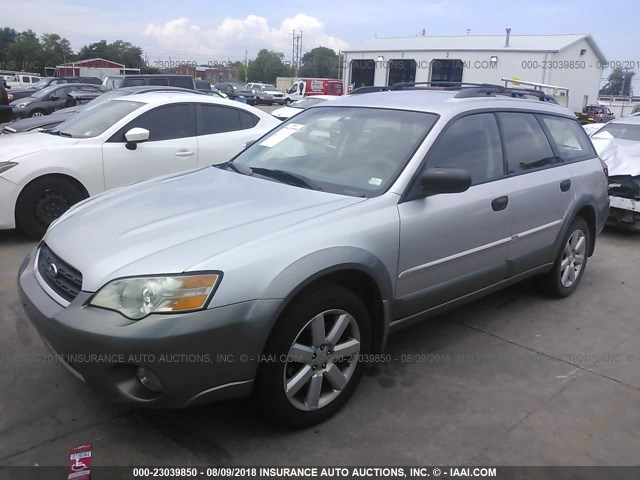 4S4BP61C277342787 - 2007 SUBARU LEGACY OUTBACK 2.5I SILVER photo 2