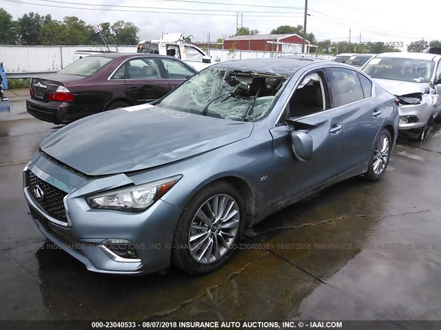 JN1EV7AP5JM363631 - 2018 INFINITI Q50 LUXE/SPORT BLUE photo 2