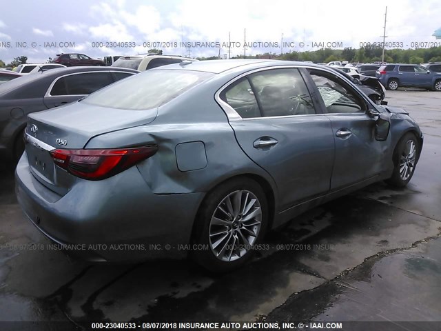 JN1EV7AP5JM363631 - 2018 INFINITI Q50 LUXE/SPORT BLUE photo 4