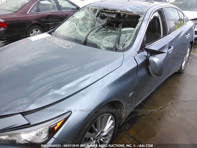 JN1EV7AP5JM363631 - 2018 INFINITI Q50 LUXE/SPORT BLUE photo 6