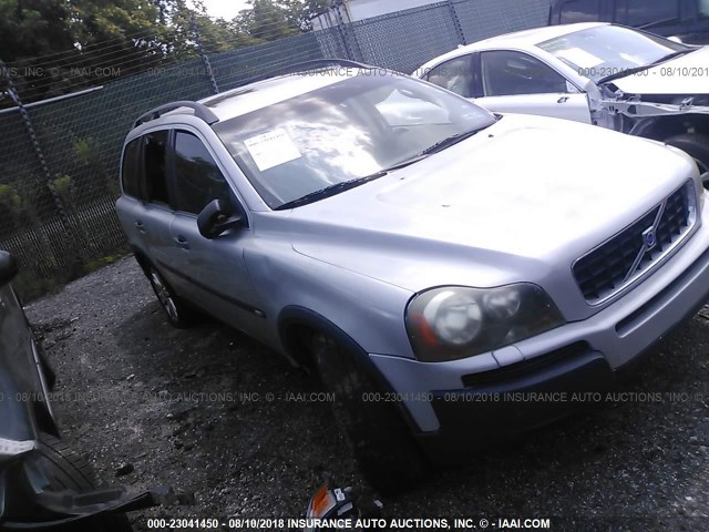 YV1CZ91H141073660 - 2004 VOLVO XC90 T6 SILVER photo 1