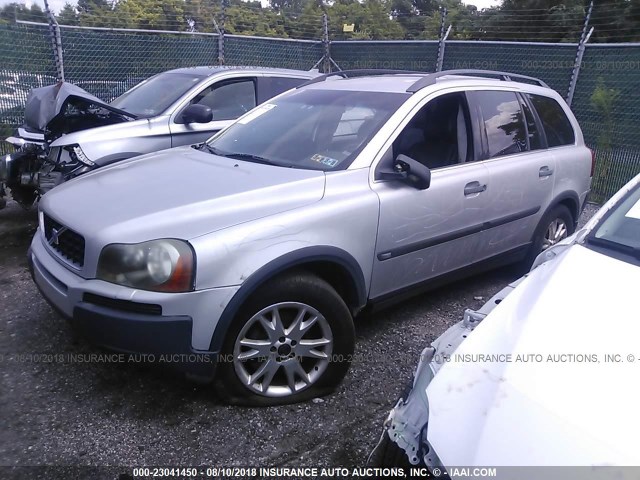 YV1CZ91H141073660 - 2004 VOLVO XC90 T6 SILVER photo 2