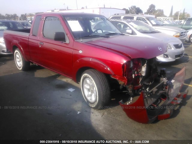 1N6DD26S12C353484 - 2002 NISSAN FRONTIER KING CAB XE RED photo 1