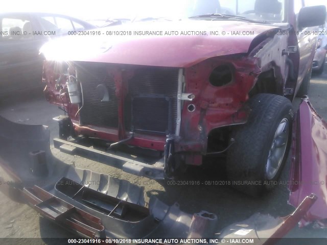 1N6DD26S12C353484 - 2002 NISSAN FRONTIER KING CAB XE RED photo 6