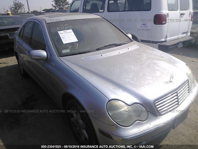 WDBRF61J21F041064 - 2001 MERCEDES-BENZ C 240 SILVER photo 1