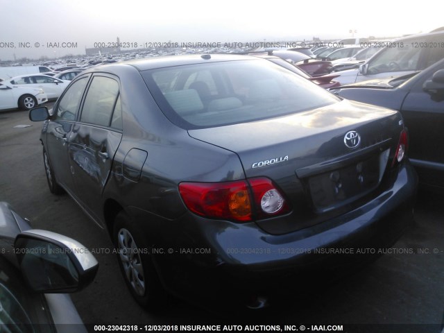 JTDBL40E699055113 - 2009 TOYOTA COROLLA LE/XLE GRAY photo 3