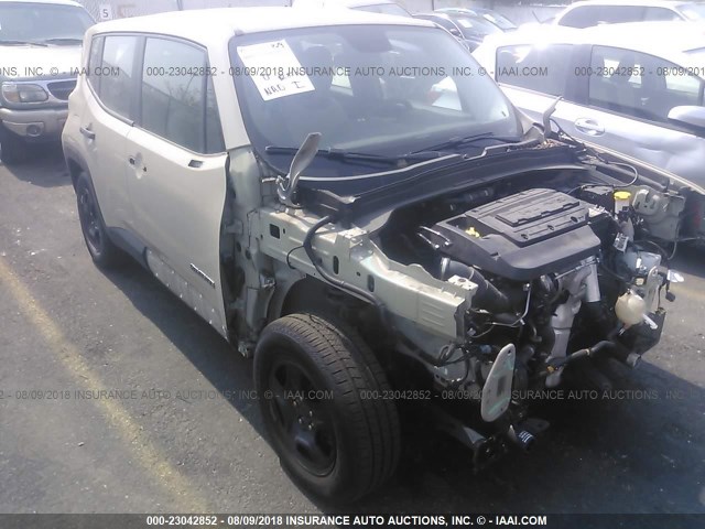 ZACCJAAW3GPC63882 - 2016 JEEP RENEGADE SPORT CREAM photo 1