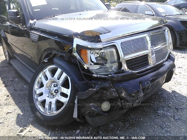 1D8GU58K67W656220 - 2007 DODGE NITRO SLT BLACK photo 6