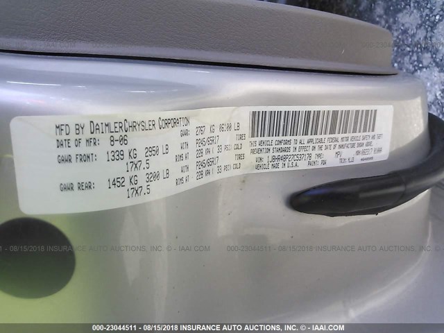 1J8HR48P27C537178 - 2007 JEEP GRAND CHEROKEE LAREDO/COLUMBIA/FREEDOM 棕色 照片 9