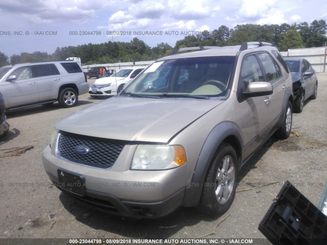 1FMDK02117GA29134 - 2007 FORD FREESTYLE SEL GOLD photo 2