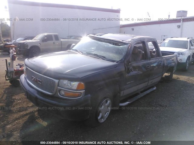 2GTEK63N051286017 - 2005 GMC SIERRA K1500 DENALI BLACK photo 2