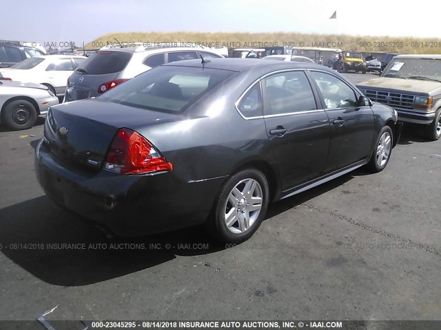 2G1WB5E36G1142056 - 2016 CHEVROLET IMPALA LIMITED LT GRAY photo 4