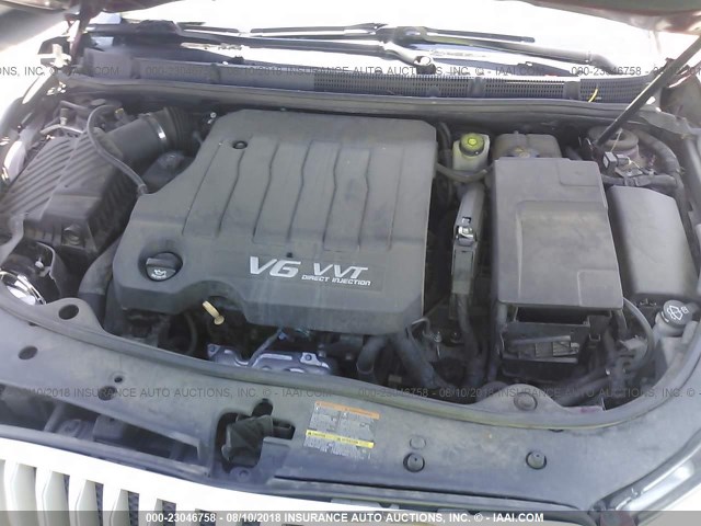 1G4GE5GD6BF234225 - 2011 BUICK LACROSSE CXS MAROON photo 10