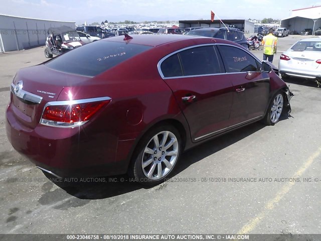 1G4GE5GD6BF234225 - 2011 BUICK LACROSSE CXS MAROON photo 4