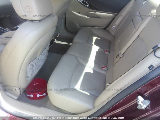 1G4GE5GD6BF234225 - 2011 BUICK LACROSSE CXS MAROON photo 8