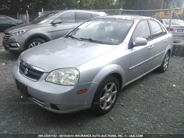 KL5JD56Z06K357080 - 2006 SUZUKI FORENZA SILVER photo 2