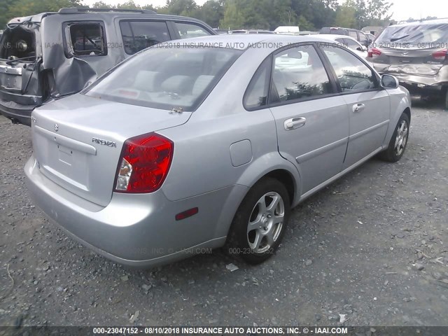 KL5JD56Z06K357080 - 2006 SUZUKI FORENZA SILVER photo 4