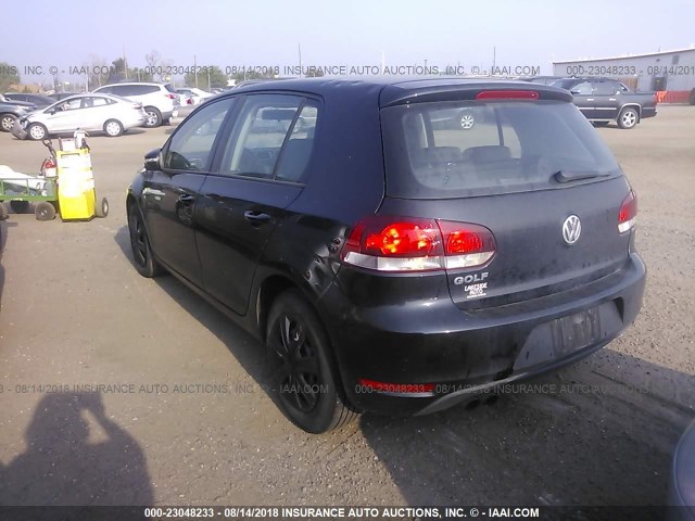 WVWDA9AJ0AW339544 - 2010 VOLKSWAGEN GOLF 黑色 照片 3